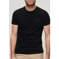 Superdry Rundhalsshirt Vintage Logo Emb Te schmale Passform, aus Baumwolle und Single Jersey, mit Stickerei