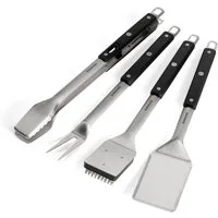 BURNHARD® Grillbesteck-Set Edelstahl Grillbesteck-Set 4-tlg., (4 tlg)
