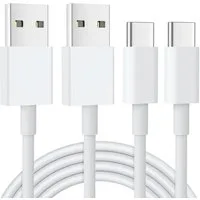 VEEV 2x USB C Kabel, Carplay Kabel, USB A auf USB C Kabel 1M Smartphone Smartphone-Kabel
