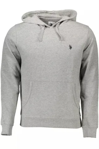 Klassischer Schnitt Hoodie Grau