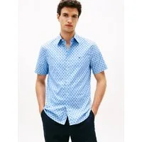 Tommy Hilfiger Kurzarmhemd FLEX POPLIN PRINT Regular Fit
