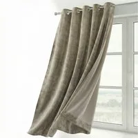 Beautex Verdunkelungsvorhang Samt Vorhang Ösen Gardine Velvet blickdicht abdunkelnd (1 St), Ösen, abdunkelnd, Velvet-Samt, blickdicht, Ösenaufhängung, pflegeleicht