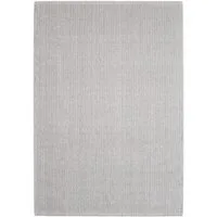 Teppium Teppich Unicolor - Einfarbig, Rechteckig, Höhe: 7 mm, Kurzflor Schlingen Teppich Silber Cut-Loop Wohnzimmer Teppich