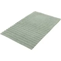 Kleine Wolke Badematte Yara, Badvorleger, Badezimmer Teppich, Höhe 5 mm, beidseitig nutzbar, fußbodenheizungsgeeignet, Baumwolle, rechteckig, Badteppich, Uni Farben, gestreift, waschbar