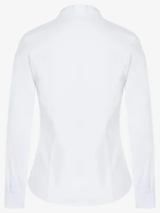 MORE & MORE - Baumwoll/Stretch Bluse weiß - Gr. - 46