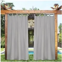 BTTO V&G Gardine Outdoorgardine Blackout Vorhang Wasserdicht (4 St), Lichtschutz, Balkon Vorhang mit Magic Tape