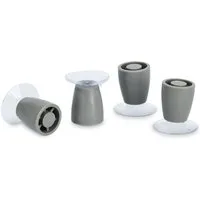 Zeller Present Abdeckplatte Füße für Herdabdeckplatte, Set 4-tlg., Kunststoff