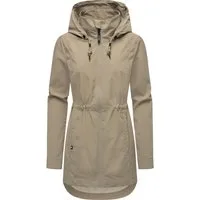 Ragwear Kurzmantel Dakkota B Übergangsjacke wasserdicht mit feiner Rillenstruktur