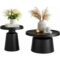 moebel-direkt-online Couchtisch 2tlg. Tischset Ø50 cm und Ø70 cm (2er-Set)