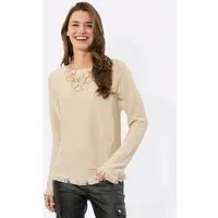 Witt Strickpullover Langarm-Pullover Langarm Querstrick