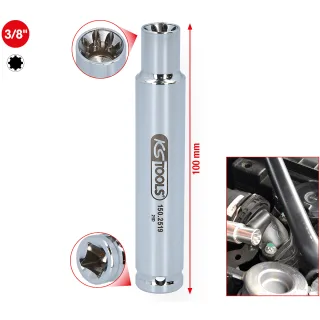 KS Tools 3/8" Spezial-Steckschlüssel für Saugrohr-Verschraubungen - 150.2519