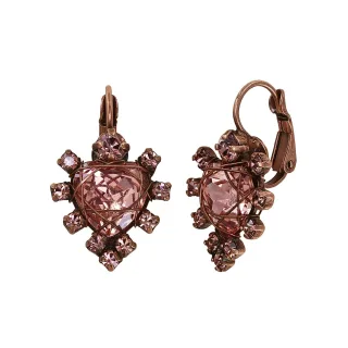 konplott - Ohrringe - Hearts for Us pink