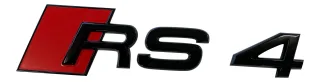 Original Audi Black Edition RS4 8E 8K 8W B8 B9 Emblem Schriftzug Schwarz Hinten