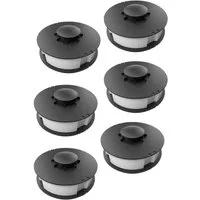 gartenteile Rasentrimmer-Ersatzspule 6x Doppelfaden-Spulen passend für Einhell Trimmer RTV 400,550,550/1