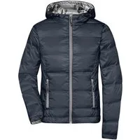 James & Nicholson Daunenjacke Leichte und taillierte Damen Daunenjacke in Glanzoptik JN1151 Softes, leichtes, wind- und wasserabweisendes Material