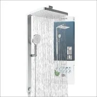 Schütte Brausegarnitur LA PALMA, Höhe 105 cm, 3 Strahlart(en), Komplett-Set, Regendusche, mit Antikalk-Beschichtung, wassersparend