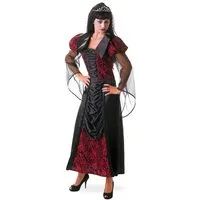 Fries Vampir-Kostüm Gothic Vampir Prinzessin Kleid Halloween Horror Karneval Fasching