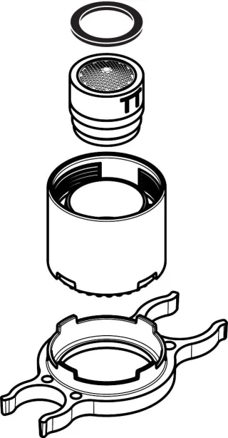Hansgrohe Strahlformer für Spültischmischer 93342000
