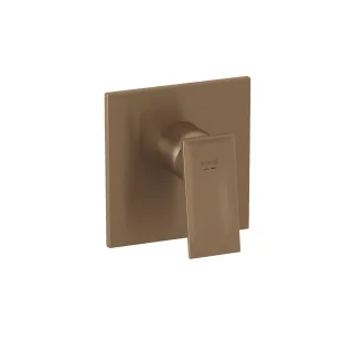 KLUDI-DECUS Unterputz-Brause-Einhandmischer, Feinbau-Set mit Funktionseinheit Brushed Bronze 54755N175