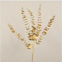 Kunstzweig Kunststoff Eukalyptuszweig DORTJE, Gold, 85cm Eukalyptus, artplants, Höhe 85.0 cm
