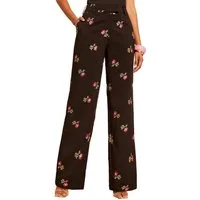 Love & Roses Palazzohose Love & Roses Tailored Fit Besticke, weite Hose (1-tlg)