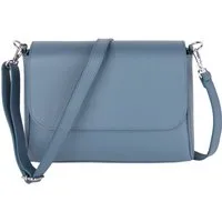 MIRROSI Umhängetasche Damen, Crossbody Bag, Echtleder Made in Italy (1 Tasche 2 Gurte oder Basic Version 1 Tasche 1 Gurt), 27x20x7cm (BXHXT) Mittelgroß