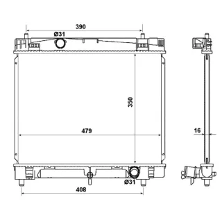 NRF Motork?hler gel?tet 53972