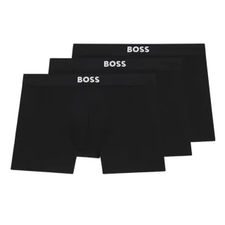 Boss - Retropants für Herren, Polyester-Baumwollmischgewebe (3er-Pack) (Schwarz)