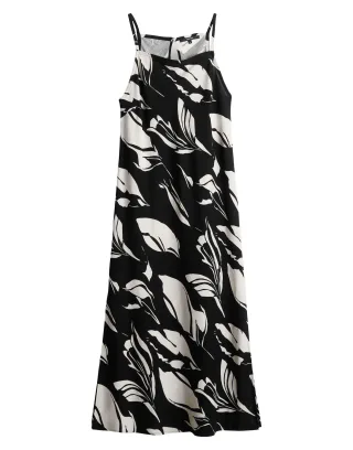 someday - Printkleid - Qualeza floral schwarz - Gr. - 36