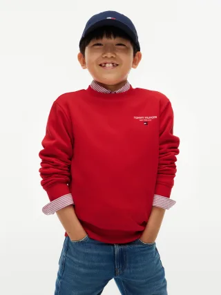 ESSENTIAL LOGO SWEATSHIRT Red Glare - Gr. - 12