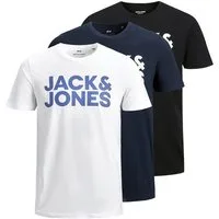Jack & Jones Rundhalsshirt JJECORP LOGO TEE SS O-NECK 3PK MP NOOS (Packung, 3-tlg) Baumwolle, slim fit