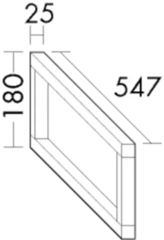 Burgbad Konsolenträger 180x25x547 , ACHW008 ACHW008