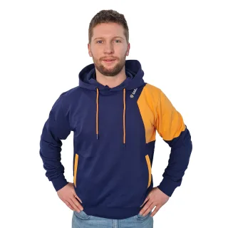 Premium Hoody Hexagon mit tuulzone Logo navy/orange - 11191tz