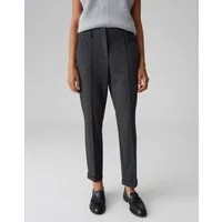 OPUS Stoffhose MELINA ICONIC mit Komfortbund Mid Rise, Regular, Fischgrat Muster