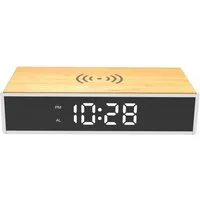 Miraval Quarzwecker Miraval Wecker mit 15W Ladefunktion 15W Ladestation, 3 Helligkeitsstufen