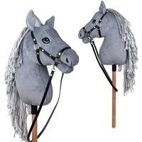 Pink Papaya Steckenpferd Hobby Horse - Steckenpferd mit Halfter/Trense, Hobbyhorse Stockpferd, wunderschöne Designs in je 2 Größen erhältlich