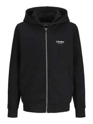 JACK&JONES - JJESOHO SWEAT ZIP HOOD NOOS JNR black - Gr. - 164