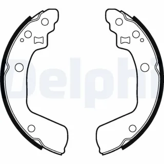 Delphi Bremsbacken hinten Suzuki Swift 3