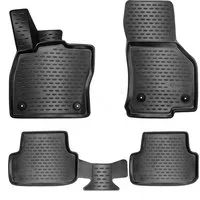 ELMASLINE Auto-Fußmatten Gummi (4 St), für VW GOLF 6 (2008-2014) - 3D Gummimatten mit extra hohem Rand für mehr Schutz - Passend für Baujahre: , 2008 - 2014