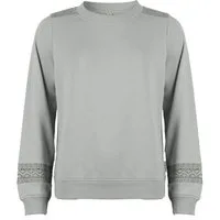 ROADSIGN australia Sweatshirt Grey Lace (1, 1-tlg., 1) mit Spitzendetails & weicher Baumwollmischung angenehm Casual-Looks