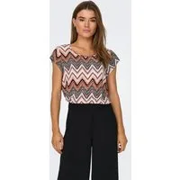 ONLY Shirtbluse ONLVIC S/S AOP TOP NOOS PTM mit Allover Druck