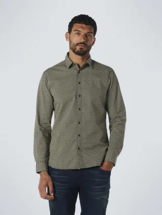 No Excess - Shirt Stretch Allover Printed army - Gr. - M