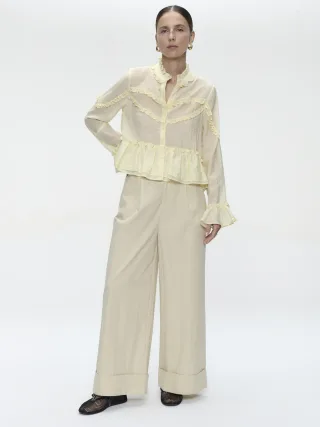Jane Lushka - Netty bohemian style Blouse yellow - Gr. - S
