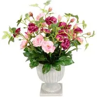 Kunstblume Rosen im Pokal, I.GE.A., Höhe 35 cm