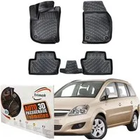 Trimak Passform-Fußmatten Oder Kofferraumwanne Oder Set kompatibel mit Opel Zafira, Opel Zafira B 2005-2014 Gummimatten Auto TPE Allwetter Fussmatten