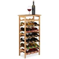 relaxdays Weinregal für 28 Flasche