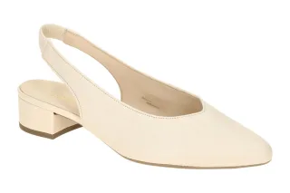 Gabor 81.520.22 Sling Pumps Beige Echtleder Spitz Absatz 3cm