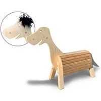 Dein Holzpferd Reittier Dino Dan 50 cm Sitzhöhe, Dinosaurier als Reittier