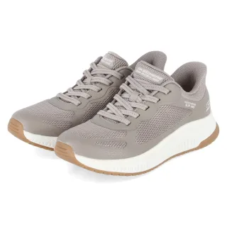Skechers Sneaker BOBS SQUAD STAPLE LOOK - Gr. 37 - Taupe - Textil & Synthetik
