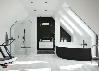 Hoesch Badewanne iSensi Eck 1500x1500 Monolith Überlaufschlitz 3827.111